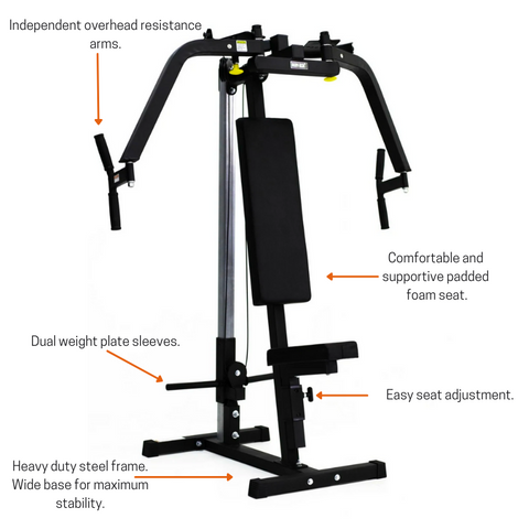 Body Iron Pec Dec & Rear Delt Machine