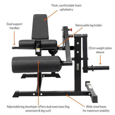 benefits of leg extension and leg curl machine