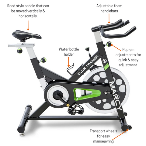 benefits of Marcy Club Trainer Spin Bike