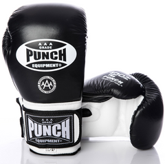 black and white boxing gloves