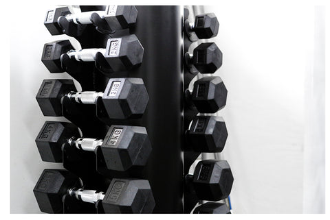 Hex dumbbell stack