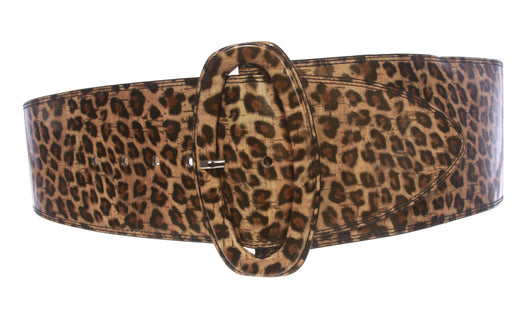 leopard dress with belt