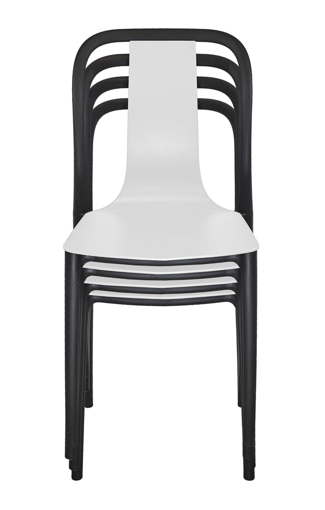 Modern Dining Chair, Indoor/Outdoor Stackable Pre ...