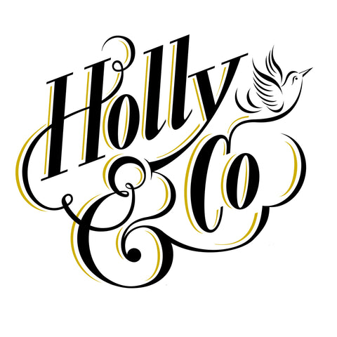 Holly Tucker founder of Not on the Highstreet - new venture a shopping experience for independent minded thoughtful women. Holly & Co logo in swirly writing with a bird flying free