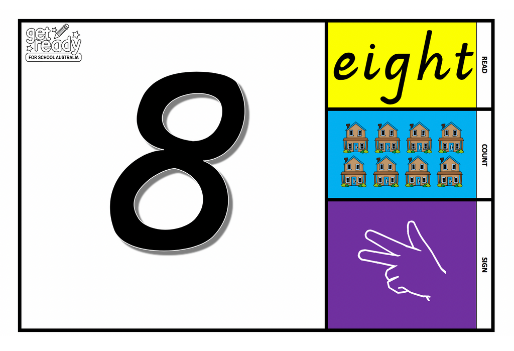 Printable Number Flash Cards 1 10 Get Ready For School Australia