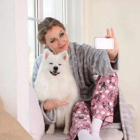 Making her dog the next social media sensation. (Source)