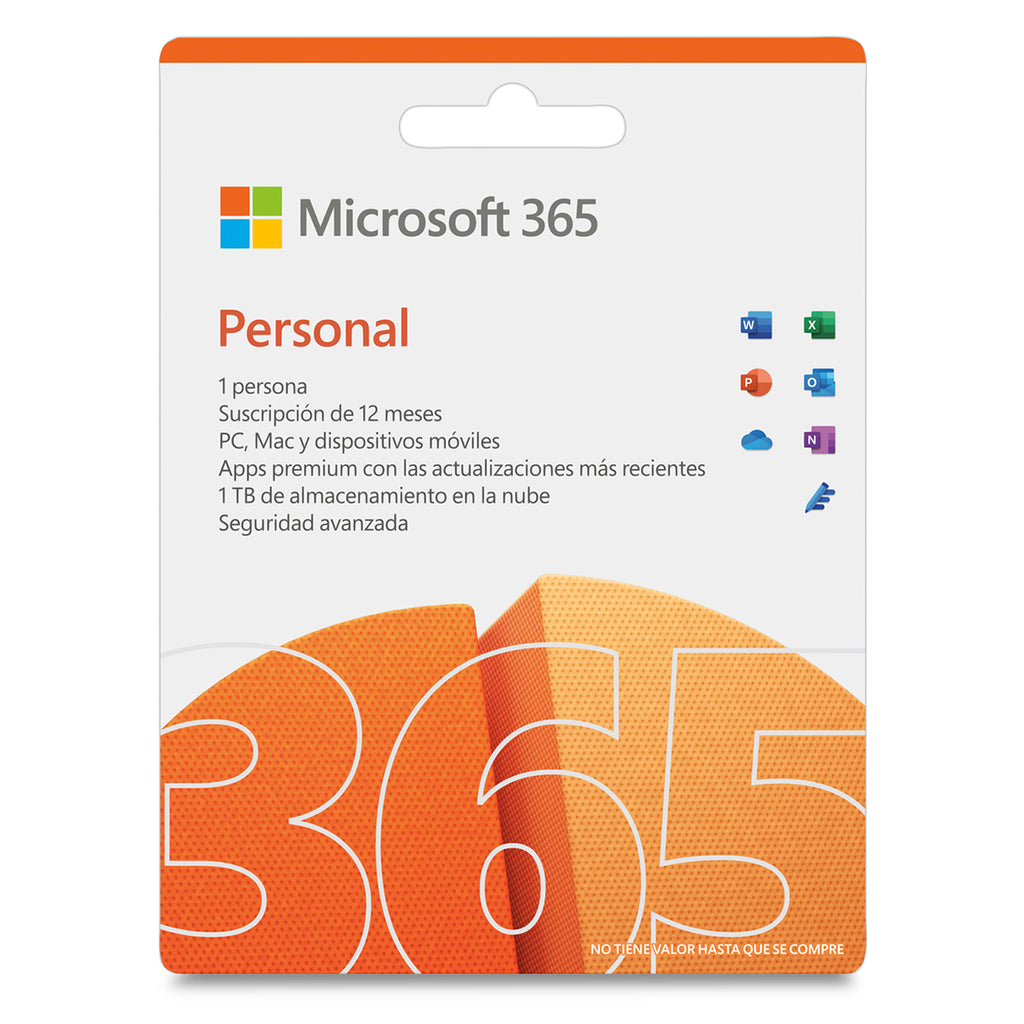 Microsoft 365 Personal Suscripción Anual 1 Usuario - Licencia Descarga –  Laptop Center