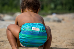 Reef sea green tropical cloth diaper from Smart Bottoms 
