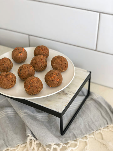 Salted Caramel Carrot Cake Bliss Balls