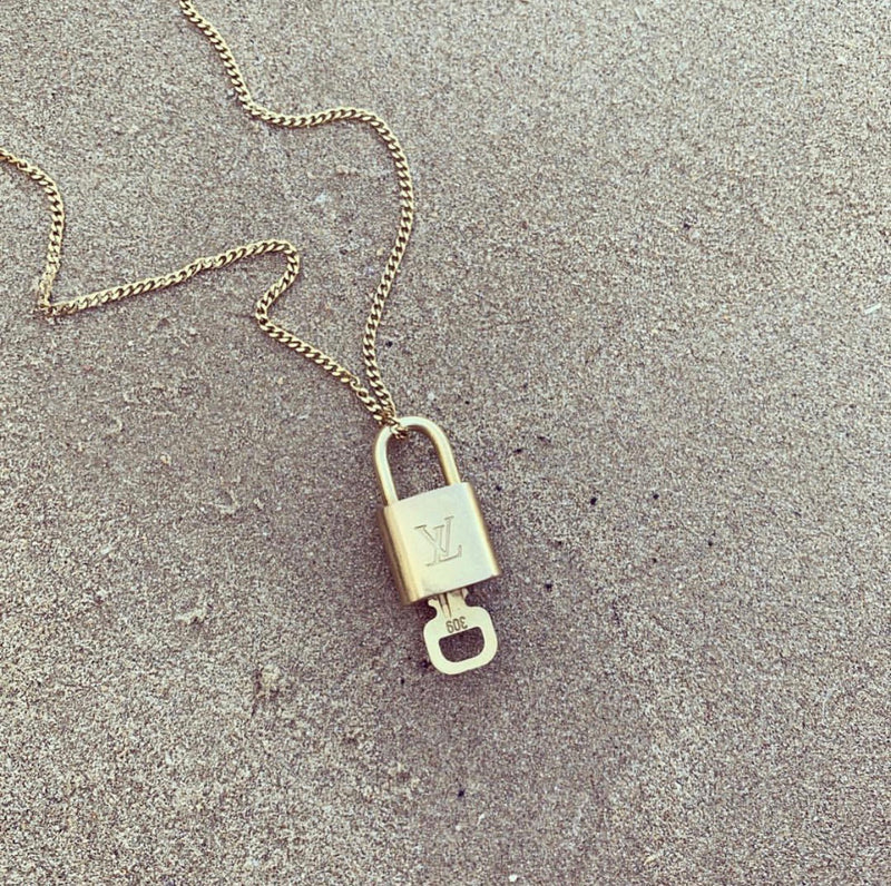 Louis Vuitton mini lock necklace  Revised
