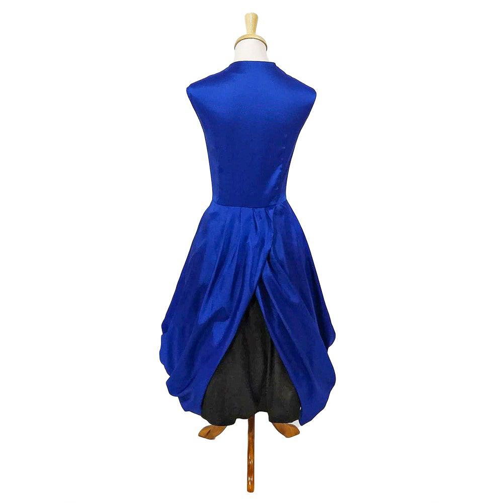 Night at the Opera Dress in Cobalt Blue – Glitz Glam and Rebellion