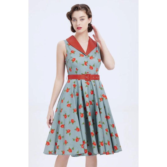 Miss Lulo Jani Swing Dress in Rose Print – Glitz Glam and Rebellion