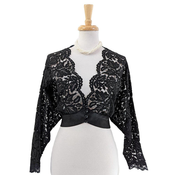 Lace Shrug in Black – Glitz Glam and Rebellion