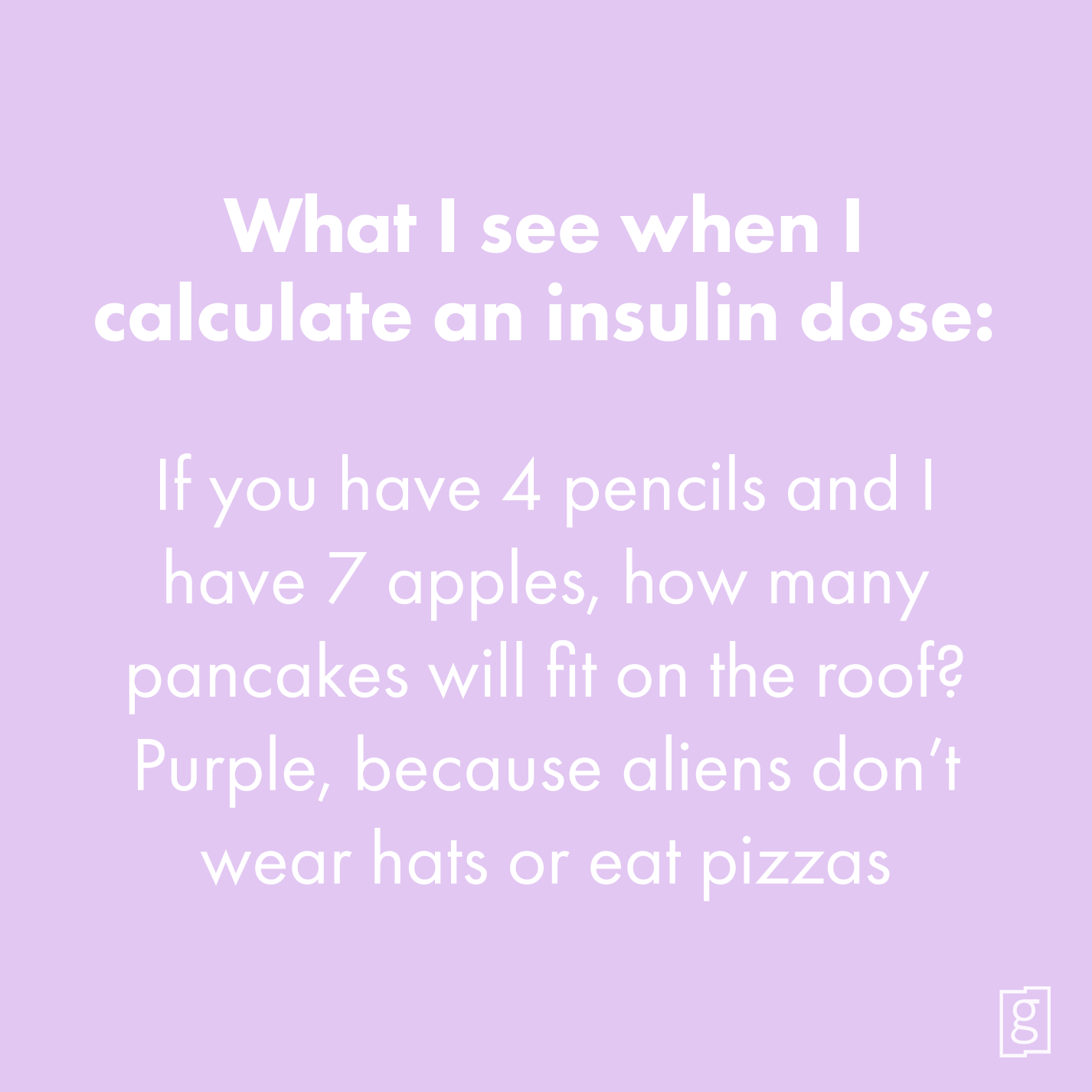 Calculating my insulin dose
