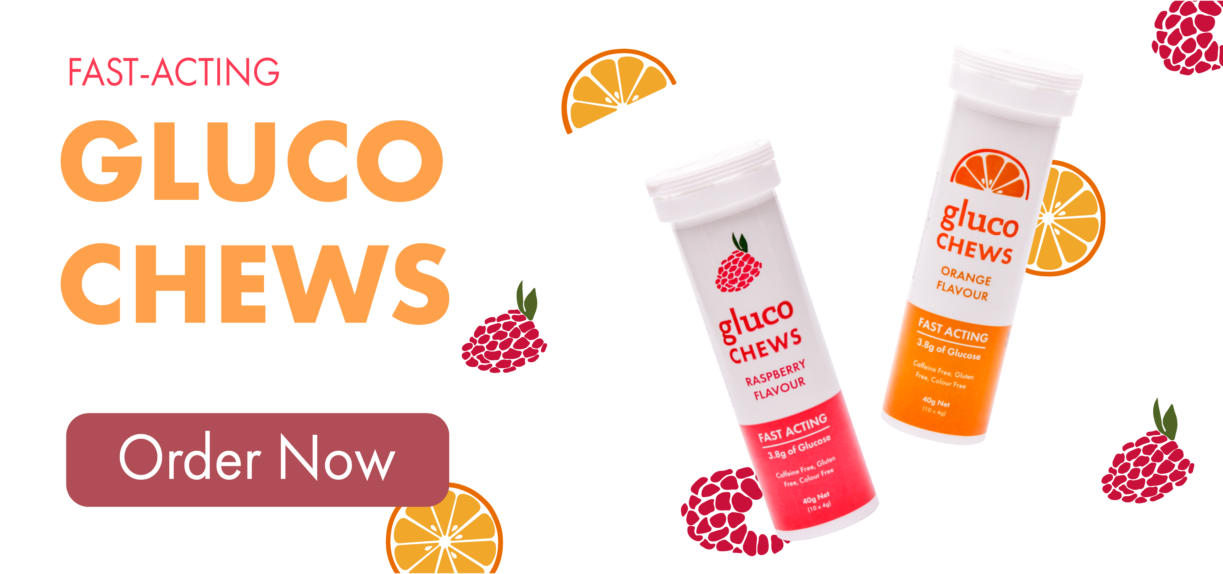 Gluco chews new product launch banner