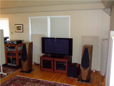 Acoustically treated listening room