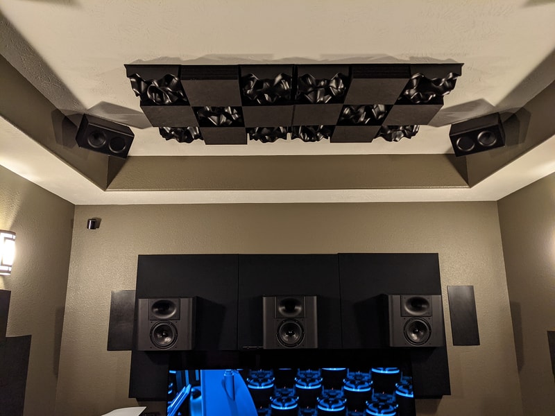 front top view of high performance home theater