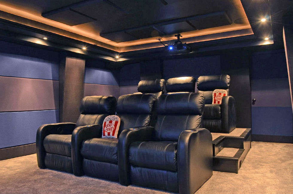 Home Theater view towards seats