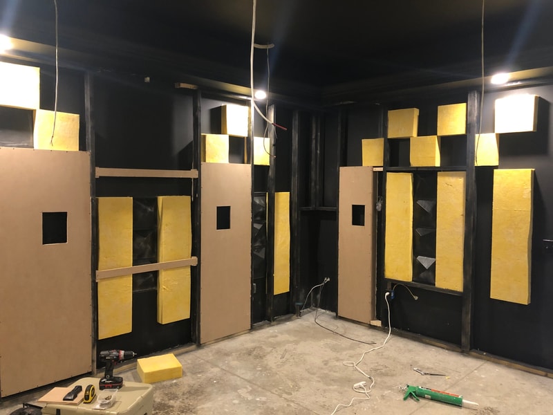 acoustic treatment under construction