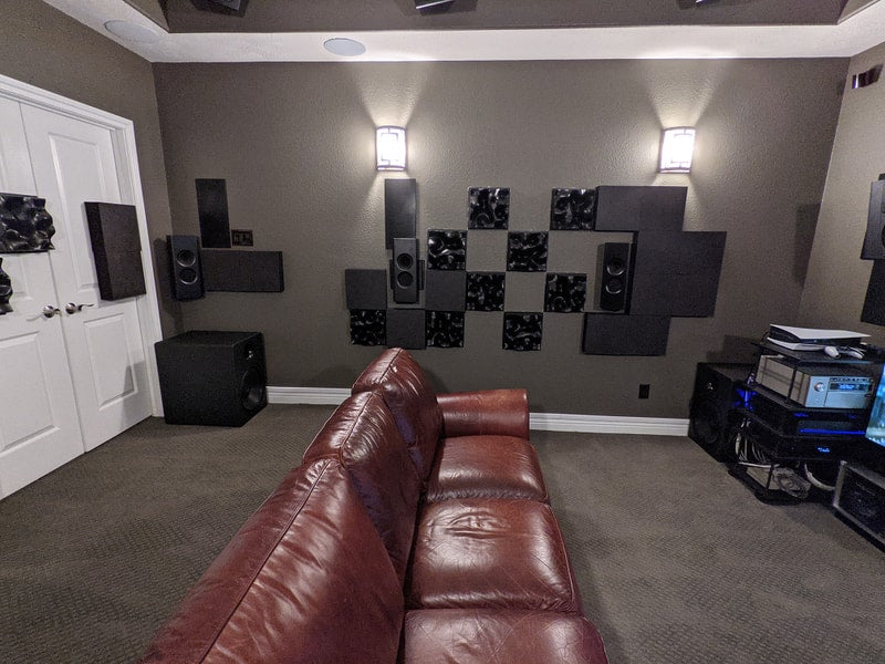 left view of high performance home theater