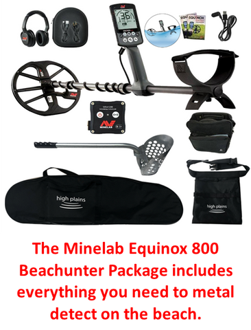 equinox 800 metal detecting beach hunter package