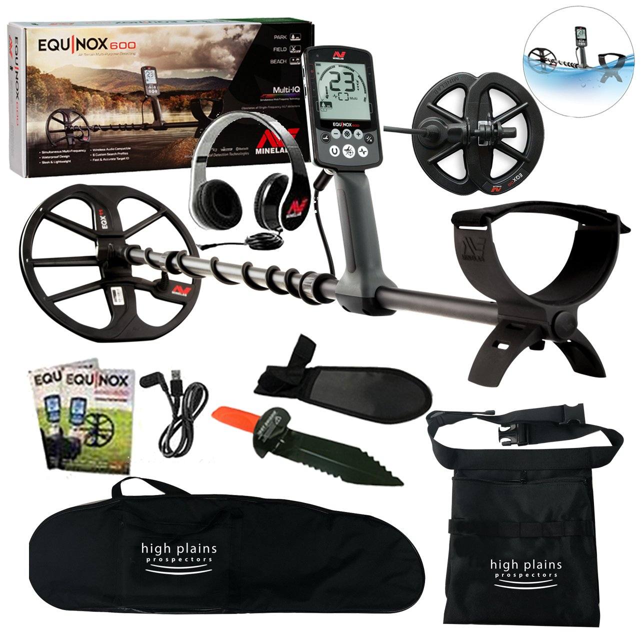 Minelab EQUINOX 600 Metal Detector with 15 Inch Smart Coil – High Plains  Prospectors