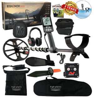 Minelab Equinox 800 Metal Detector, Free High Plains Gear