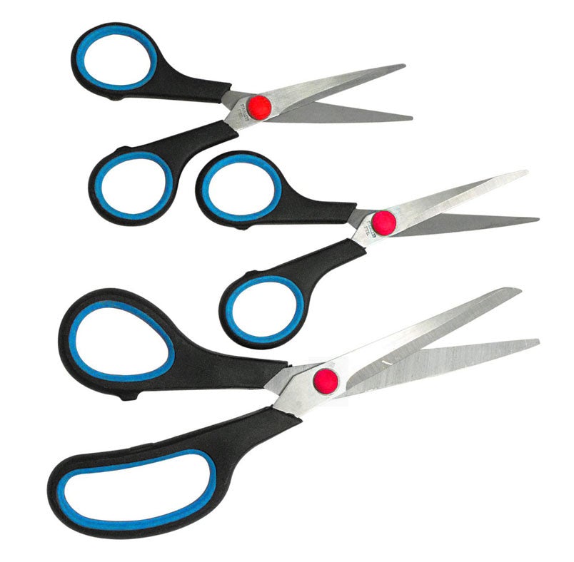 Wholesale Kitchen Scissor- 8- 2 Assorted Colors HALF W/ BLACK