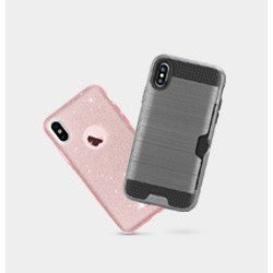 Reiko Cell Phone Cases Pink and Black