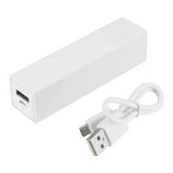 Reiko Portable Charger Power Bank w/ Charging Cable White