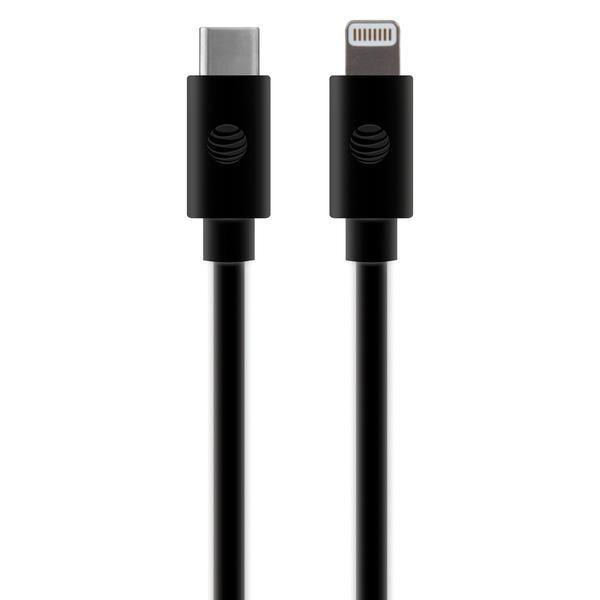 Charge and Sync USB to USB-C Cable with Lightning Connectors, 4 Feet