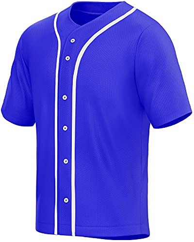 Men's Baseball Jersey - Royal Blue S