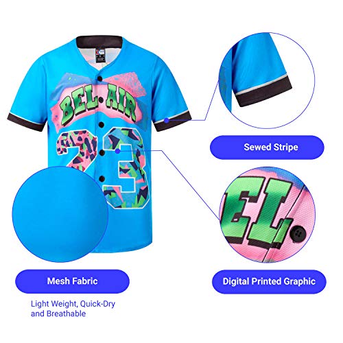 Buy Bel Air 23 Baseball Jersey, Free Shipping – MOLPE