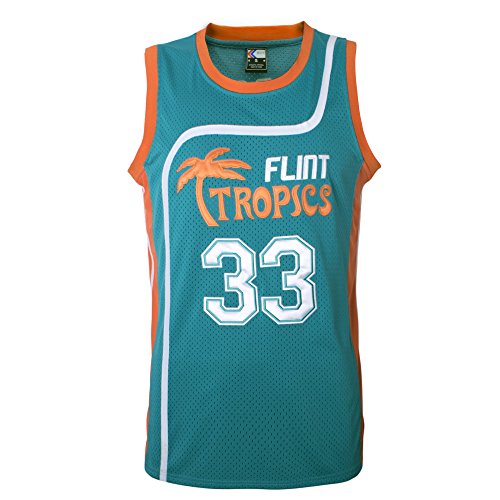 Semi Pro Flint Tropics #33 Jackie Moon Men's Basketball Shorts White with  Pocket - AliExpress