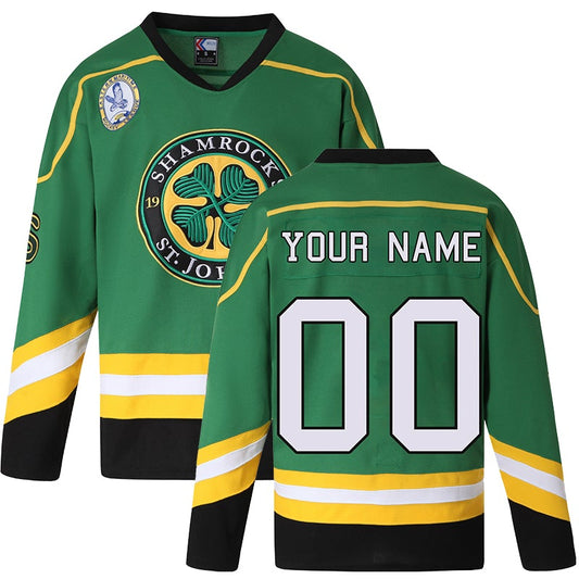  3 Ross The BOSS Rhea St John's Shamrocks Jerseys with EMHL  Patch Hockey Jersey for Men(Black,Small) : Clothing, Shoes & Jewelry