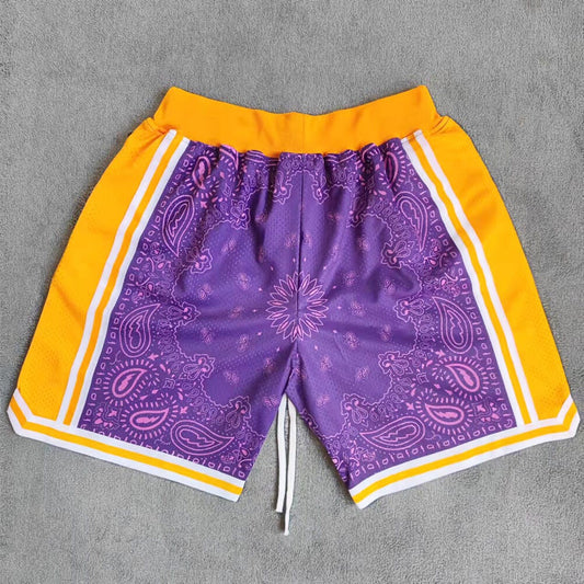 Sun Printed Streetwear Basketball Shorts with Zipper Pockets  Mens shorts  outfits, Basketball shorts, Nba basketball shorts