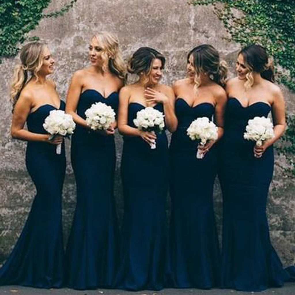 Simple Blue Bridesmaid Dresses Flash ...