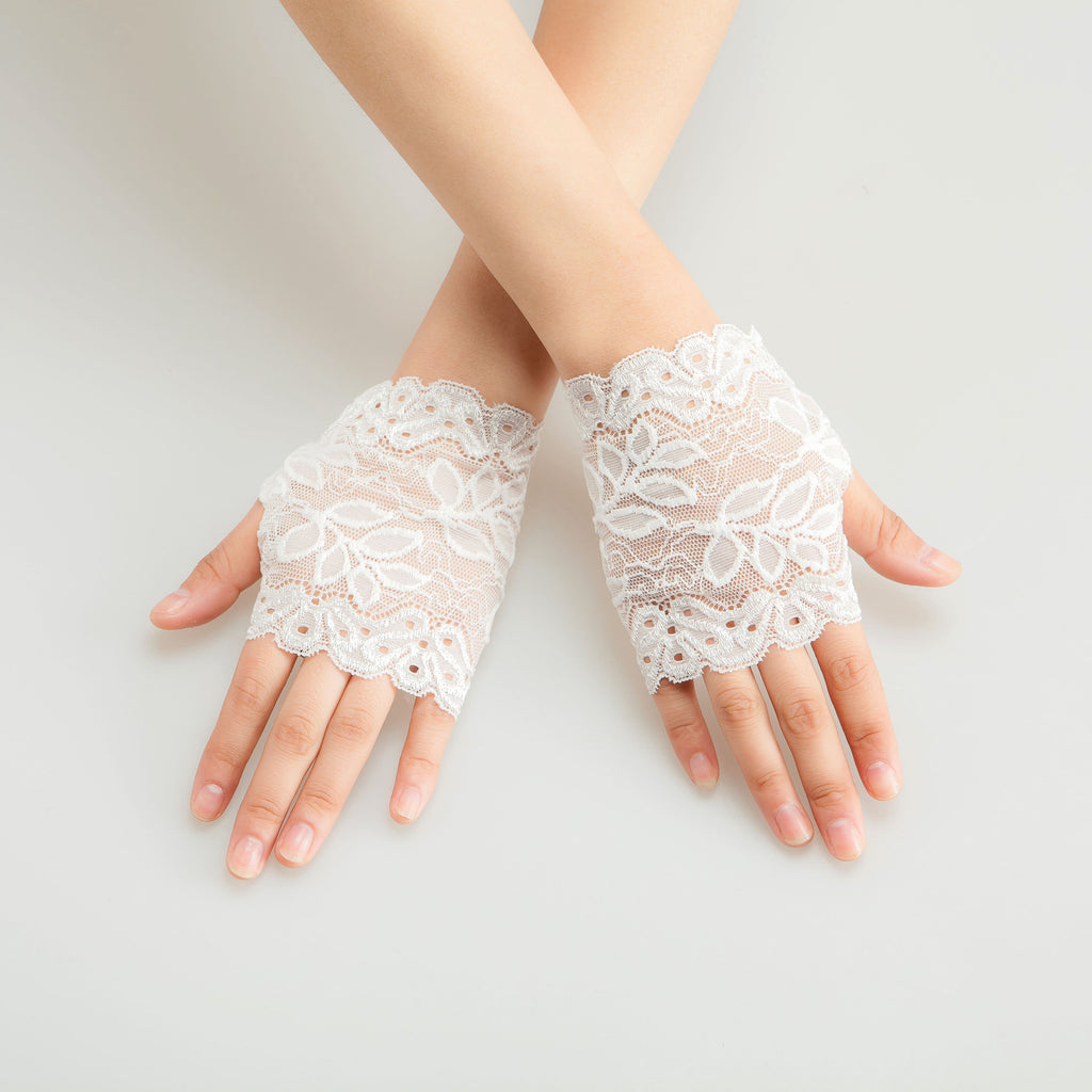 bridal lace gloves fingerless