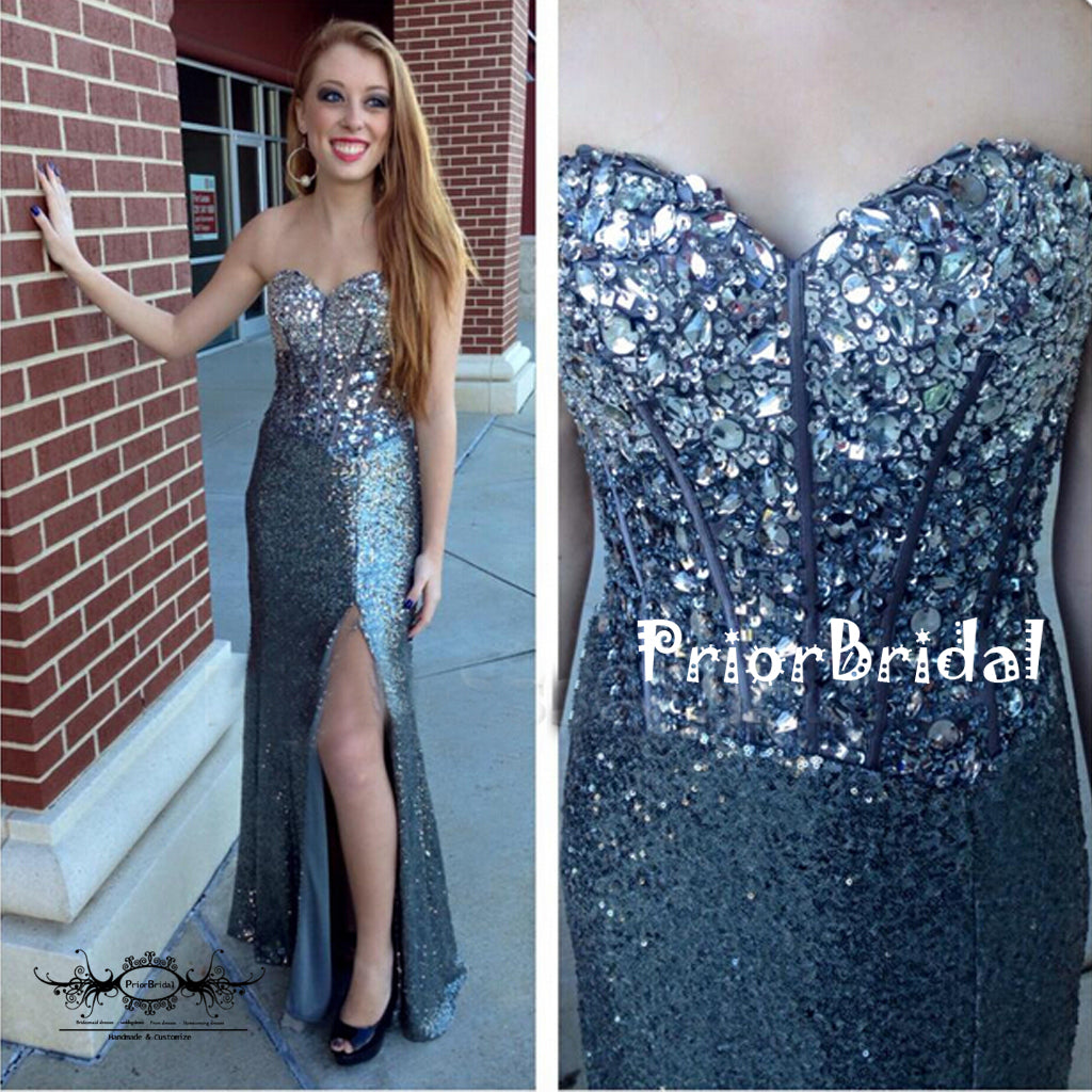 rhinestone sequin dress