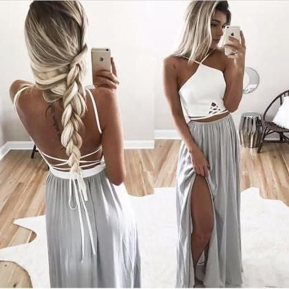 one shoulder ombre dress