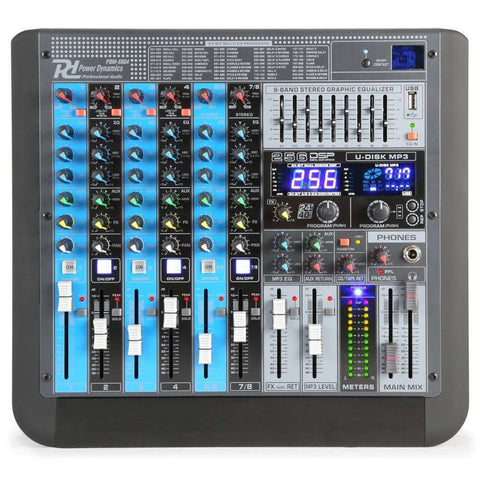 Table de mixage amplifiée Power Dynamics PDM M604A - Planet Sono
