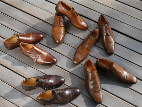 Leather Shoe Toe Shapes: Plain Toe Vs Cap Toe Vs Wing Tip – Vittore Italian  Shoes