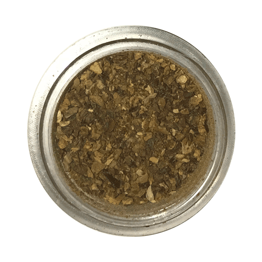 open tin of silver vine powder granules