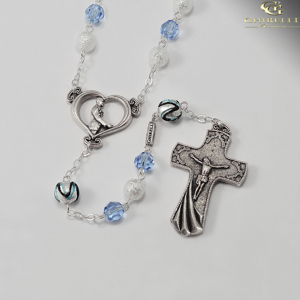 Mary's Motherly Love Collection silver plated Rosary – Ghirelli Rosaries