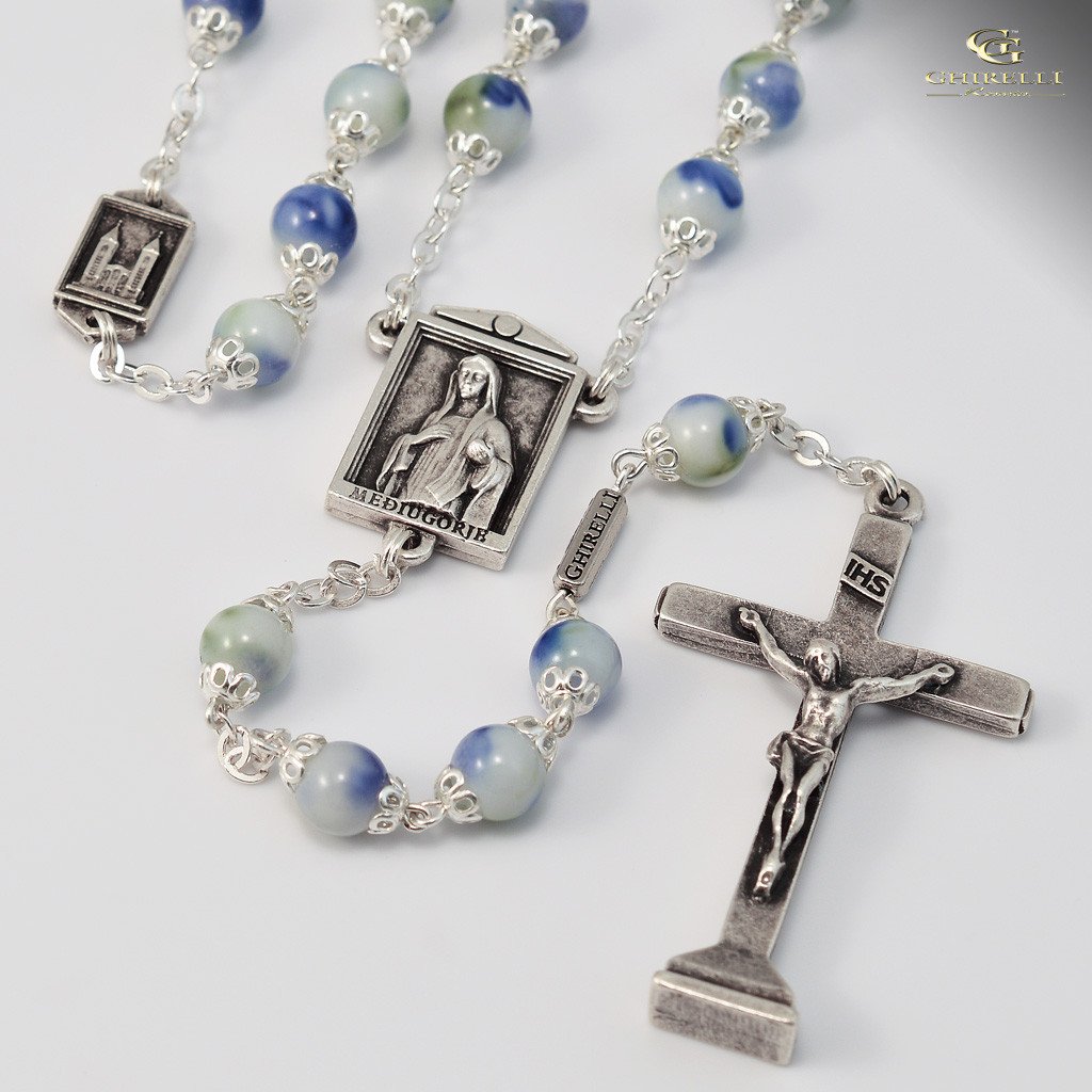Medjugorje silver plated Rosary – Ghirelli Rosaries