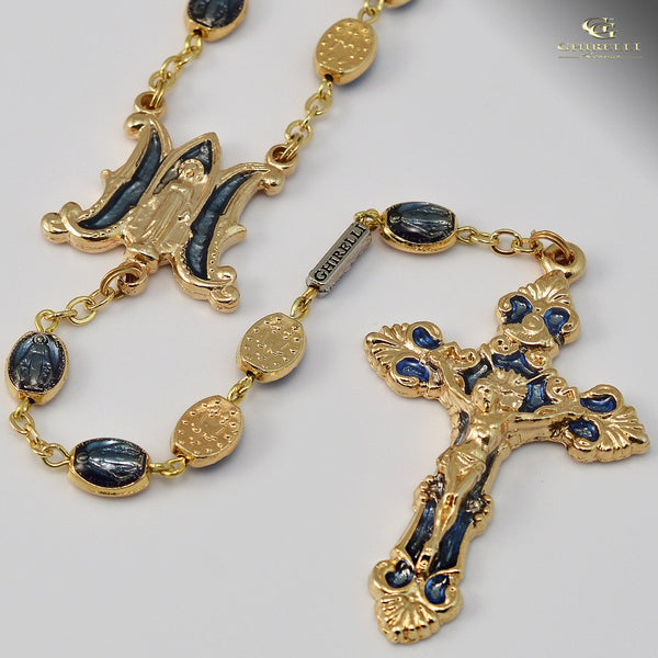 Miraculous Medal gold plated Rosary – Ghirelli Rosaries