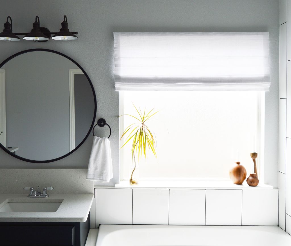 Flat Roman Shades: Sleek Simplicity