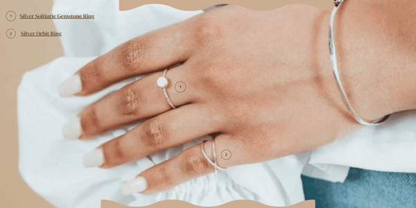 Stacking Rings with Gemstones