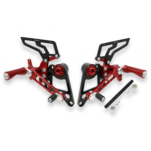 PE100 - CNC Racing Adjustable Rearsets for Ducati Monster 1100/796/696 - Ducati Omaha
