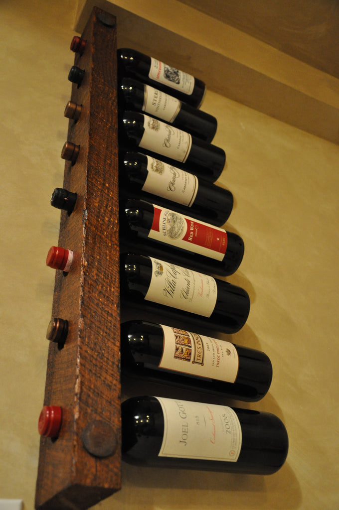 Vertical Wine Rack Stacked Hewn &